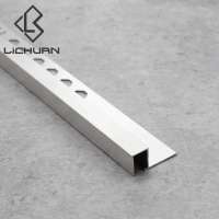 Hotel Airport Indoor Protection Aluminum Ceramics Metal Ceramic Tile Trim Protection Corners